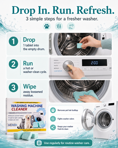 Pet Washing Machine Cleaner Tablets for Pet Owners