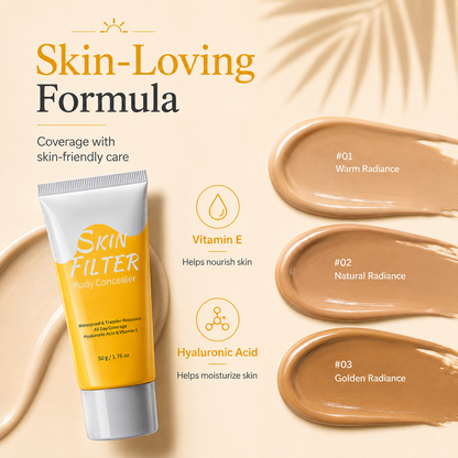Waterproof Body Concealer – Buildable Skin Coverage for Legs & Body