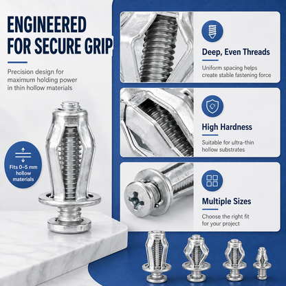 🔧 Galvanized Hollow Wall Petal Nut – Fast Expansion & Reliable Hold