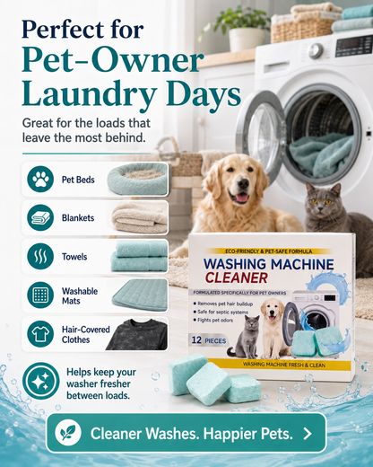 Pet Washing Machine Cleaner Tablets for Pet Owners