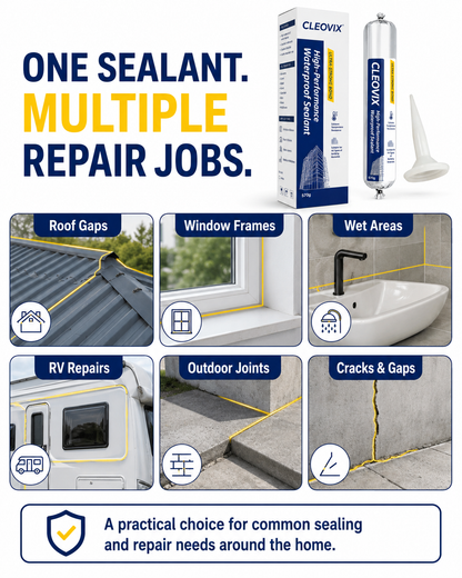 CLEOVIX Waterproof Sealant 570g | Leak & Gap Repair