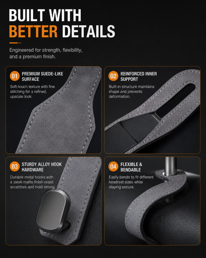 🚗 Car Seat Headrest Hook – Multi-Purpose Organizer Hanger