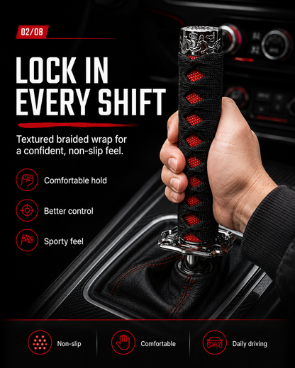 Samurai Shift Knob for Cars | Katana Style Manual Gear Shifter
