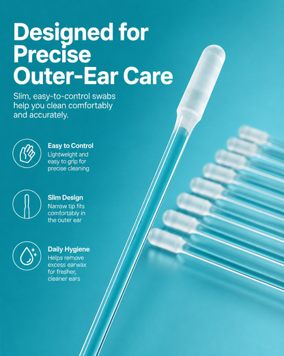 Reusable Sticky Ear Cleaning Swabs | Soft Silicone Tips