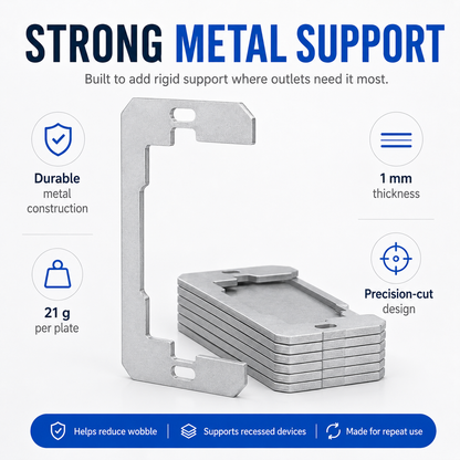 Outlet Spacer Plates for Loose & Recessed Outlets | 5–20 PCS