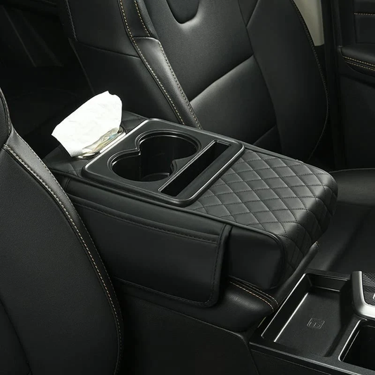Multifunctional PU Leather Car Armrest Box Mat