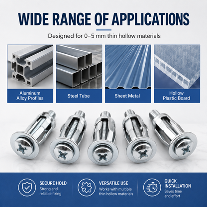 🔧 Galvanized Hollow Wall Petal Nut – Fast Expansion & Reliable Hold