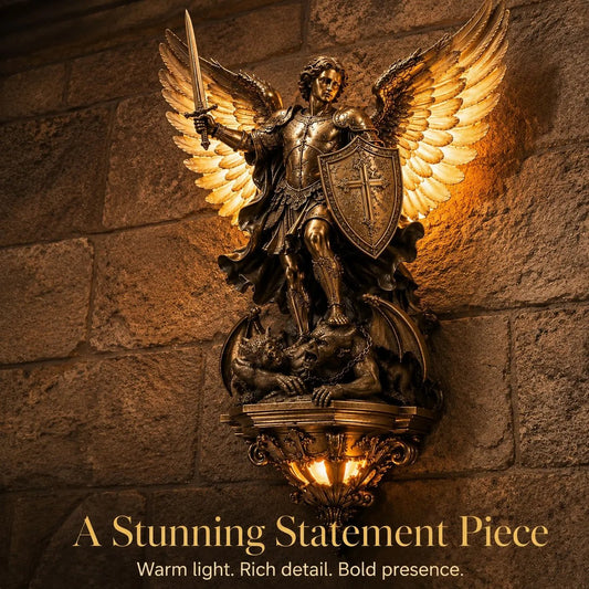 St. Michael Guardian Angel Wall Light