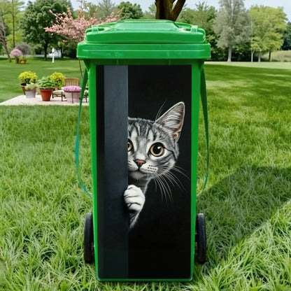 ✨ Creative Trash Can Sticker with Colourful Cartoon✨