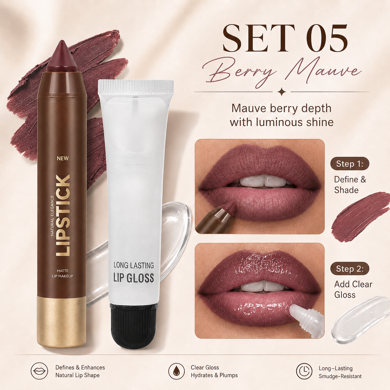 2-Step Ombre Lip Combo | 6 Wearable Shades