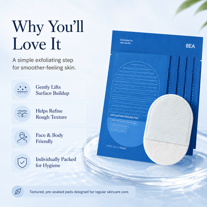 Exfoliating Peeling Pads for Face & Body | Smoothing Skin Care