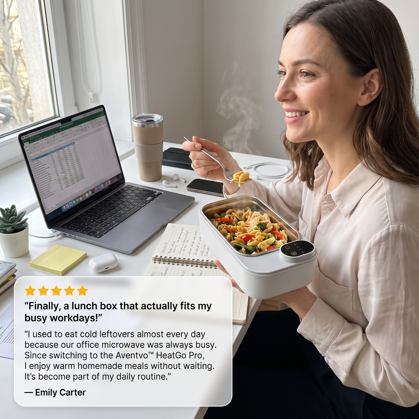 Rechargeable Electric Lunch Box | Portable Food Warmer