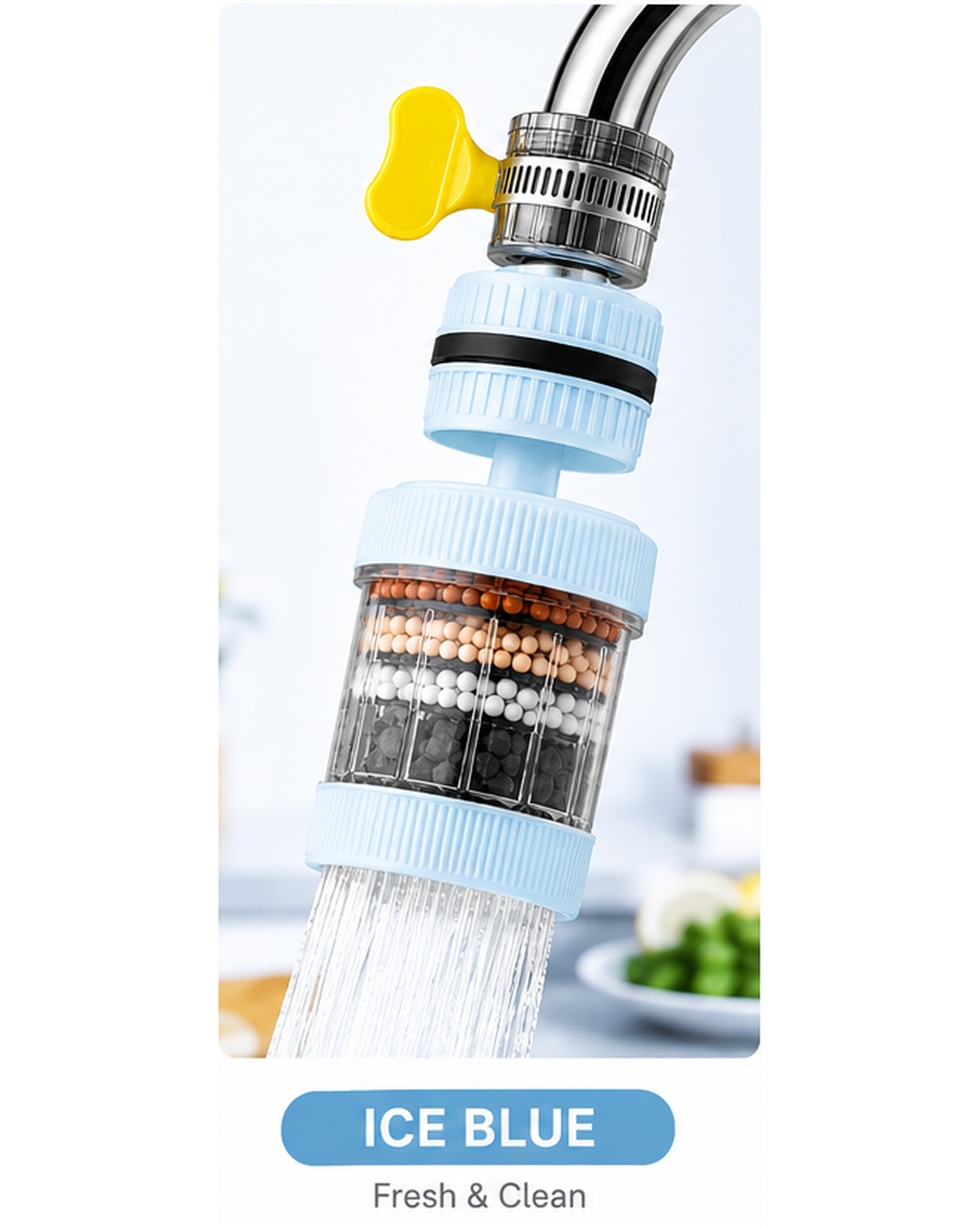 360° Swivel Faucet Water Filter for Kitchen Sinks