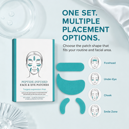Peptide-Infused Face & Eye Patch Set | 40 Pieces