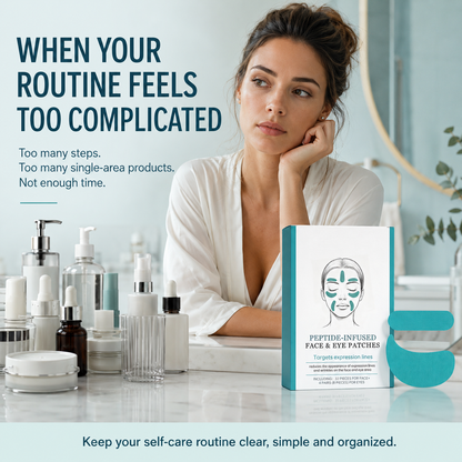 Peptide-Infused Face & Eye Patch Set | 40 Pieces