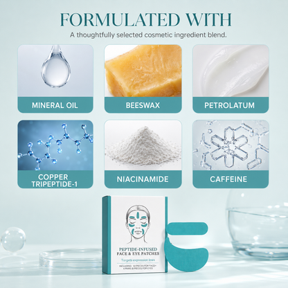 Peptide-Infused Face & Eye Patch Set | 40 Pieces