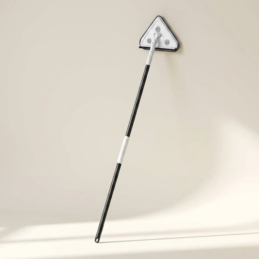 Extendable Wall & Ceiling Cleaning Mop — Triangle Head with Pads