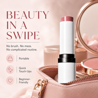 Cream Blush Stick – Blendable Natural Dewy Flush
