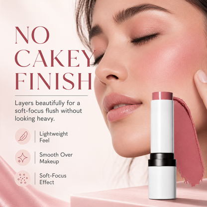 Cream Blush Stick – Blendable Natural Dewy Flush
