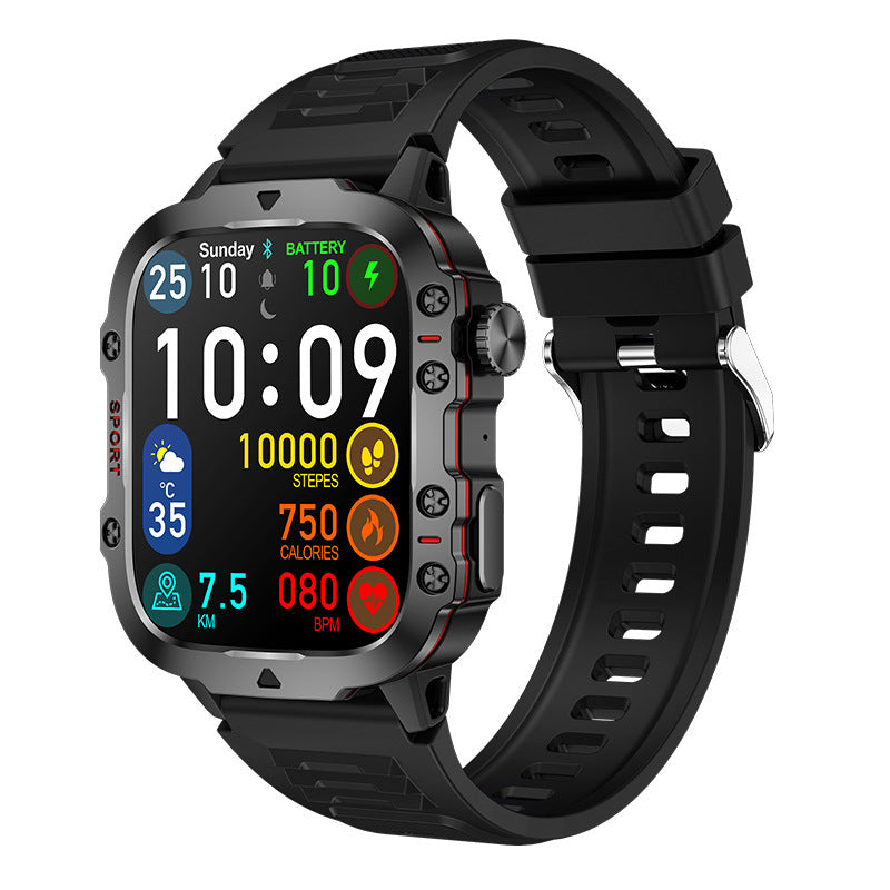 📢📢50% OFF !! ⏰Rugged Outdoor Smart Watch – 100+ Sports Modes