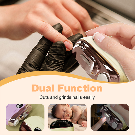 HOT SALE ✂️💅 2-in-1 Smart Electric Nail Clipper & Polisher 🌟