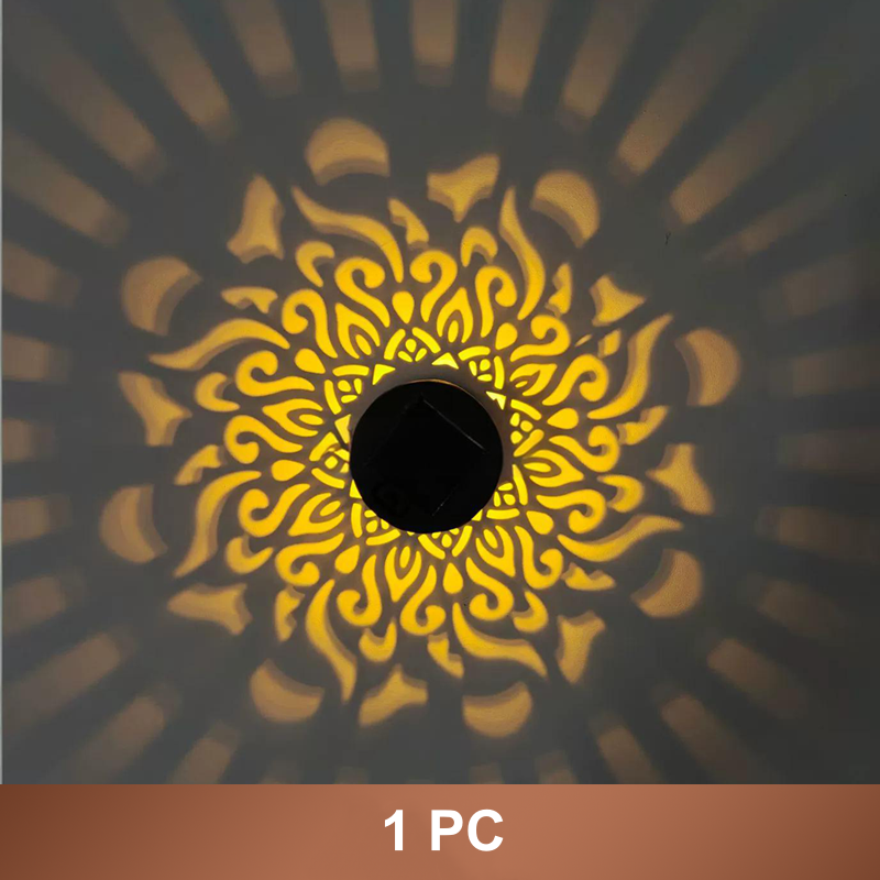 Solar Mandala Light – Stunning Pattern Projection, 2-in-1 Floor & Wall Design