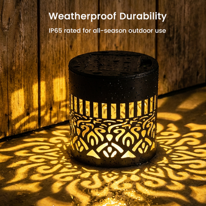 Solar Mandala Light – Stunning Pattern Projection, 2-in-1 Floor & Wall Design