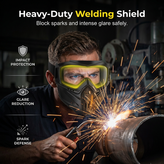2026 Upgraded Full Face Welding & Riding Goggle Mask