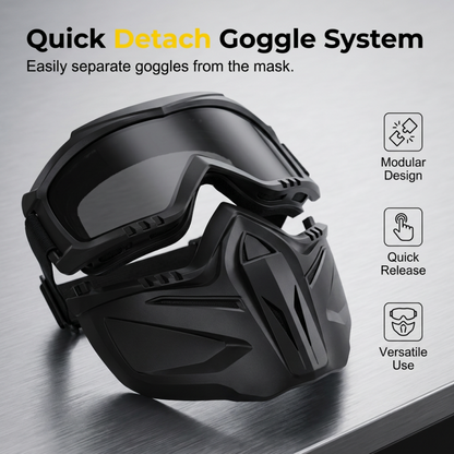2026 Upgraded Full Face Welding & Riding Goggle Mask