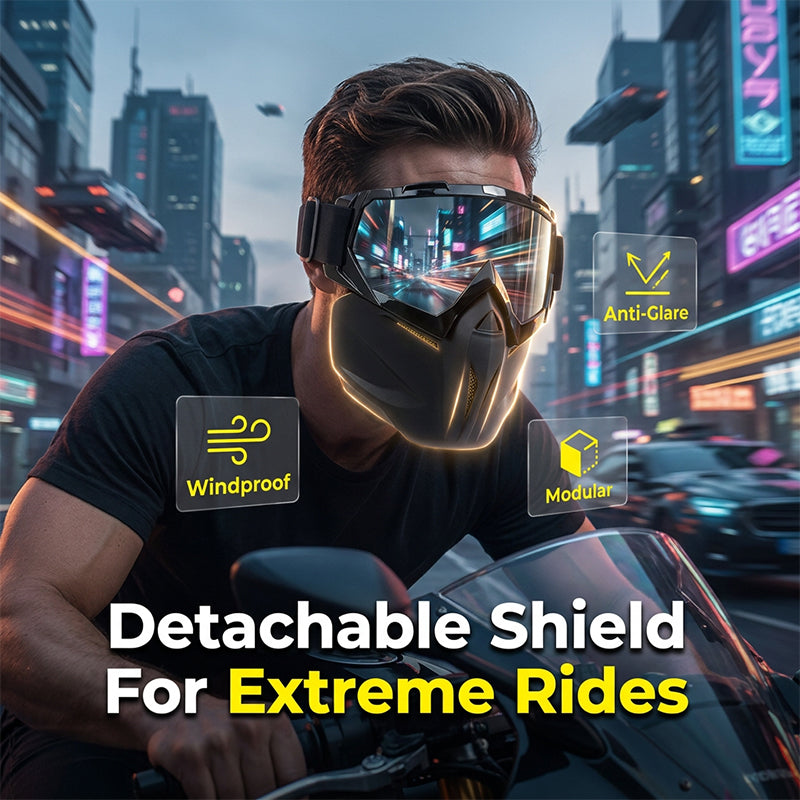 2026 Upgraded Full Face Welding & Riding Goggle Mask