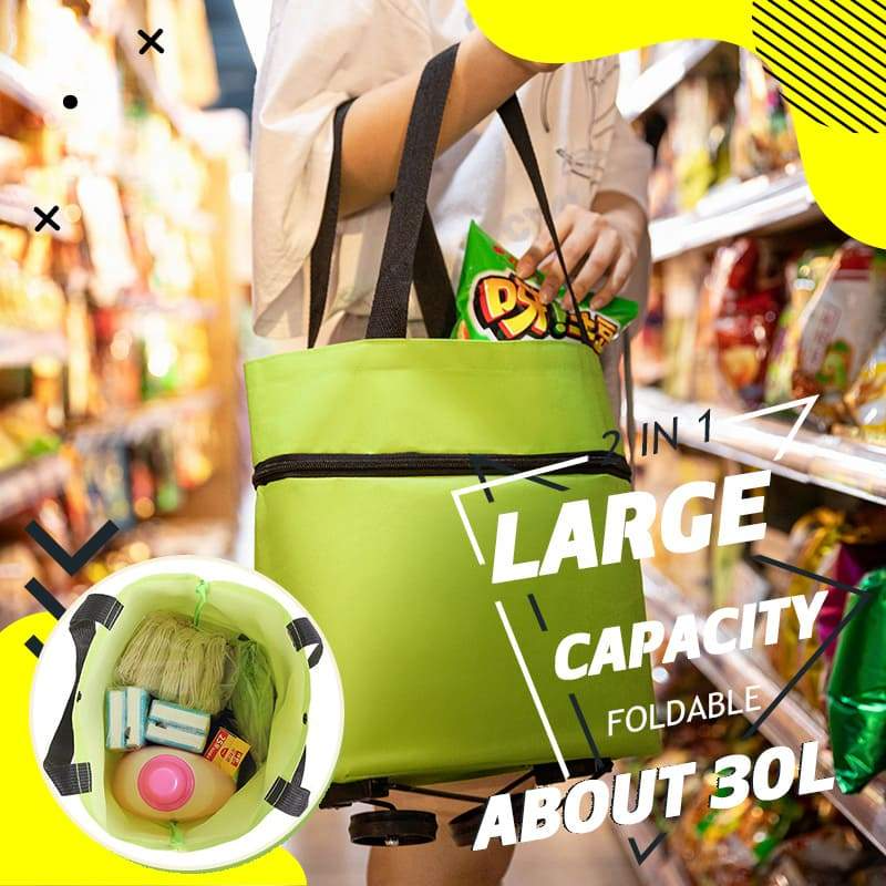 Foldable 2-in-1 Shopping Bag