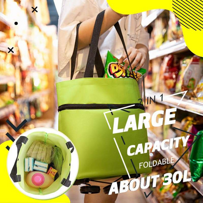 Foldable 2-in-1 Shopping Bag