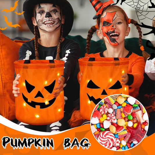 Halloween Glowing Pumpkin Bag – LED Lights