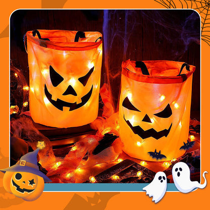 Halloween Glowing Pumpkin Bag – LED Lights