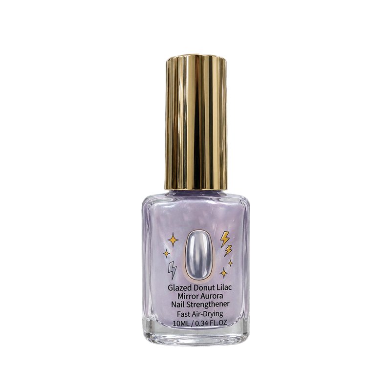 💜✨Lilac Glossy Mirror Nail Strengthener | Fast-Dry Nail Care