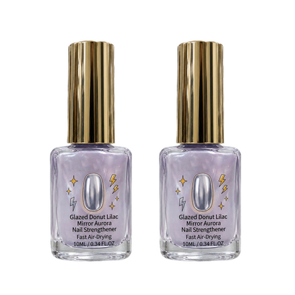 💜✨Lilac Glossy Mirror Nail Strengthener | Fast-Dry Nail Care
