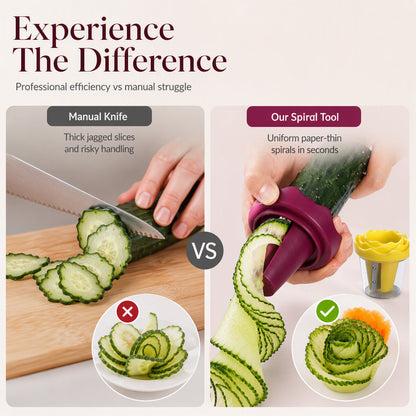 🥕✨Vegetable Rose Curler | Carrot & Cucumber Garnishing Tool🌹🍽️