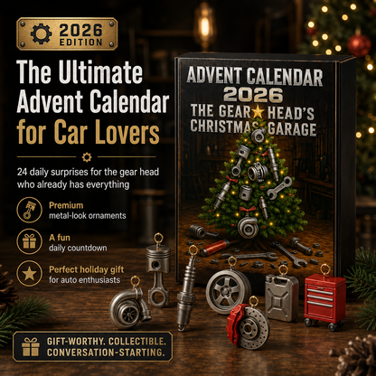 2026 Advent Calendar for Car Lovers | 24 Garage-Inspired Mini Ornaments