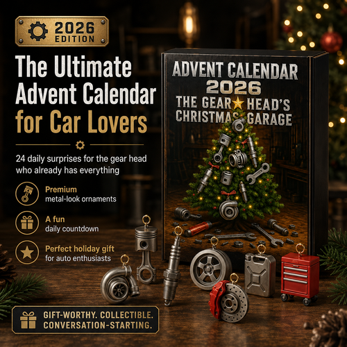 2026 Advent Calendar for Car Lovers | 24 Garage-Inspired Mini Ornaments