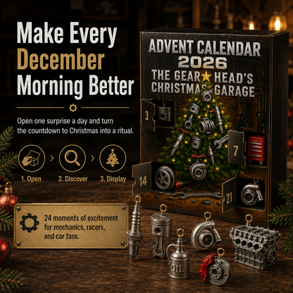 2026 Advent Calendar for Car Lovers | 24 Garage-Inspired Mini Ornaments