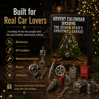 2026 Advent Calendar for Car Lovers | 24 Garage-Inspired Mini Ornaments